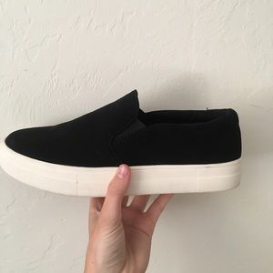 Black slip ons